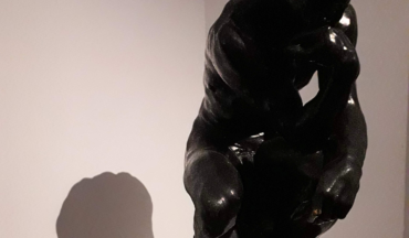 Foto de arquivo pessoal: um dos moldes de O Pensador, de Rodin, situado no Vaticano. A peça retrata um homem em meditação, representando um convite à contemplação da alma humana.